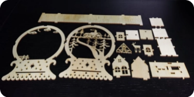 Desktop Laser Cutting Machine To Engrave Christmas Tree Light Sign