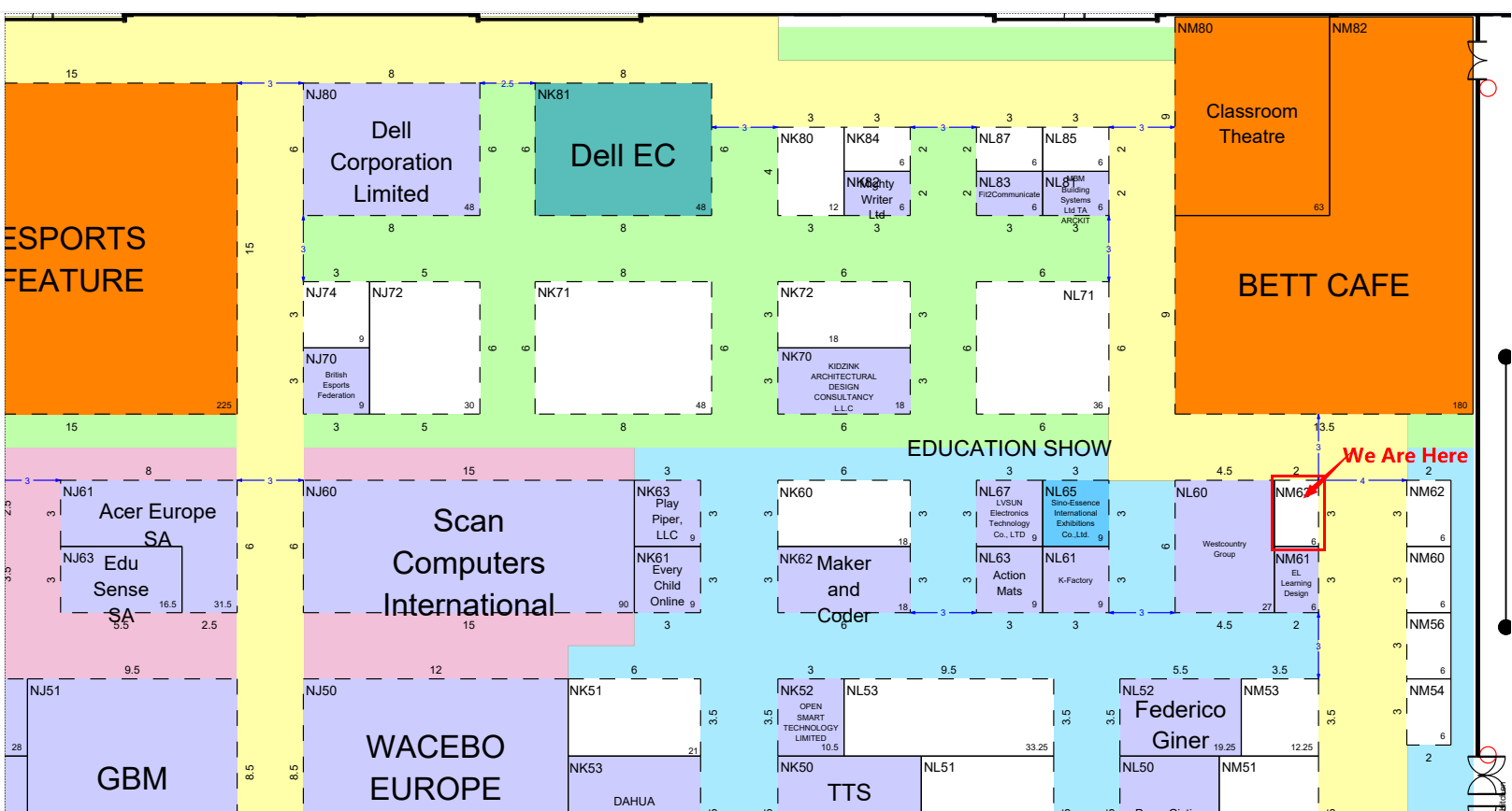 Exhibition booth number address